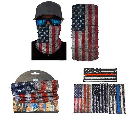 BN1389AS Multi-Functional Headgear Gaiter Buff [Flag] image
