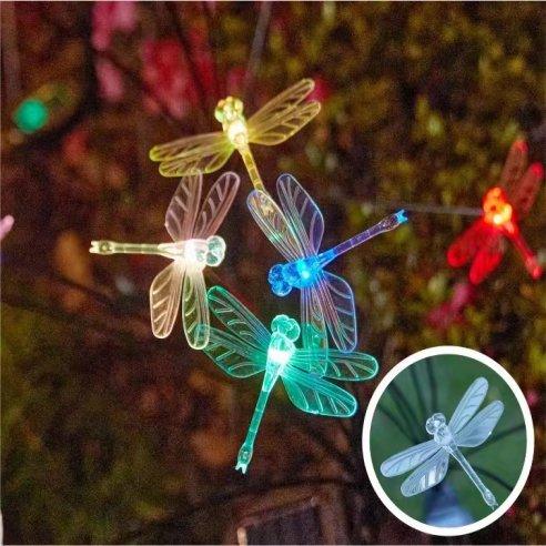 SL70 1pc 8-Head Solar Garden Stake with LED Lights [Dragonfly] image