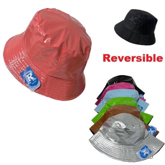 HT1677CL Bucket Hat [Shiny PU Leather] image
