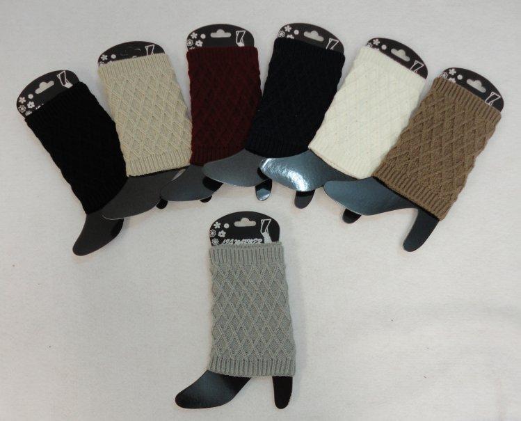 Knitted Boot Cuffs [Diamond Knit] image