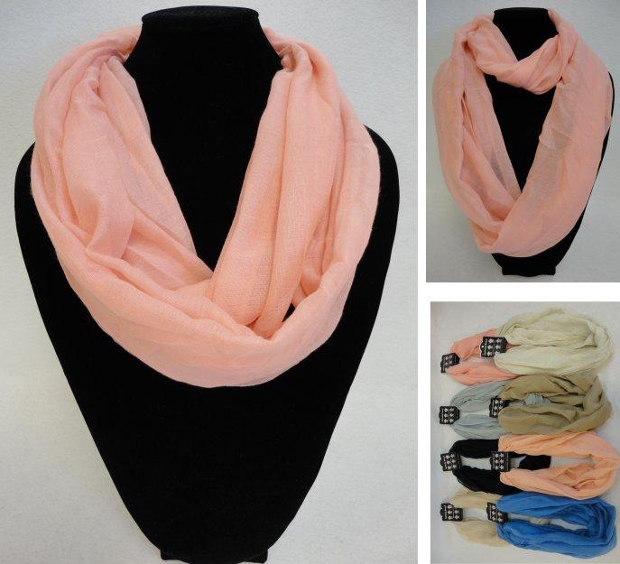Light Weight Infinity Scarf [Solid Colors] image