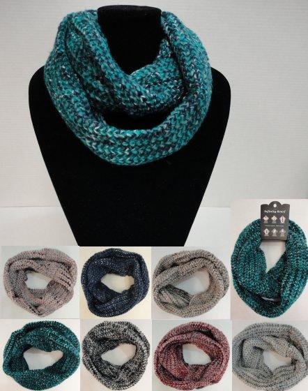SC7117CL Knitted Infinity Scarf [Wide Knit] image