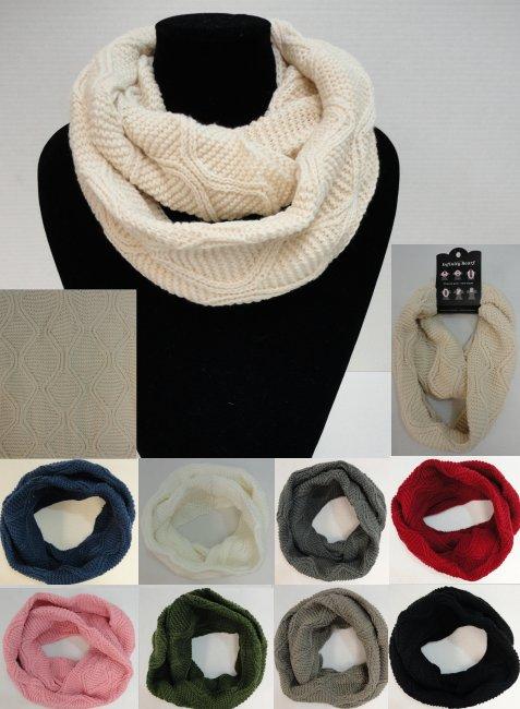 Knitted Infinity Scarf [Wavy Knit] image