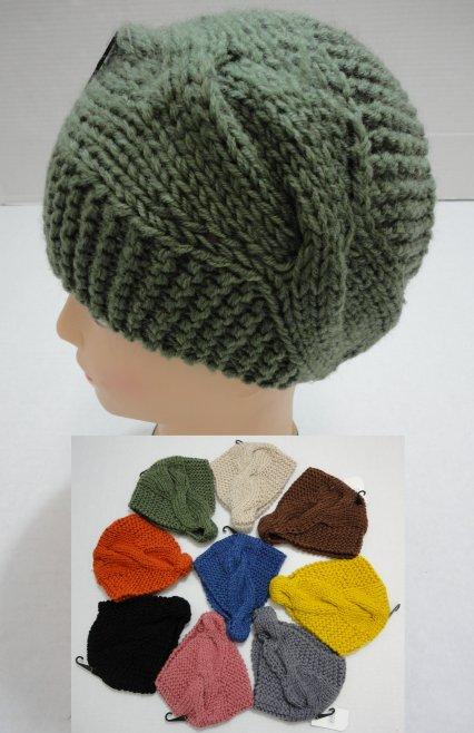 WN631CL Hand Knitted Ear Band [Cable-Knit] LOOP image