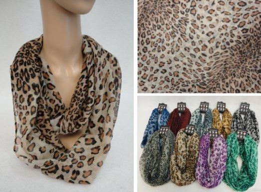 Light Weight Infinity Scarf [Colorful Leopard] image