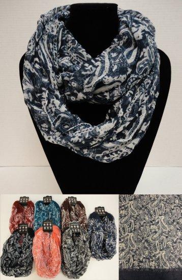 Extra-Wide Light Weight Infinity Scarf [Lg Paisley] image