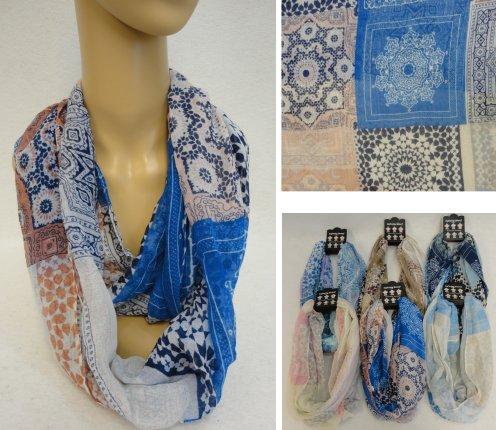 Light Weight Infinity Scarf [Patchwork] image