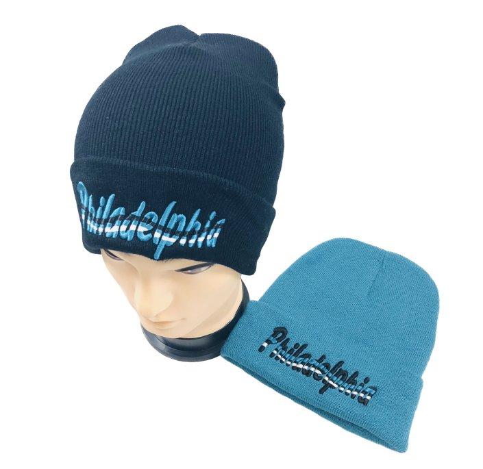 WN5227CL Knitted Toboggan [Wavy PHILADELPHIA] image