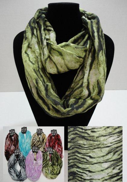 Light Weight Infinity Scarf [Zebra Print] image