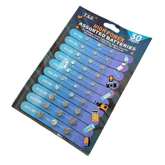 BT10 30pc Assorted Button Batteries image