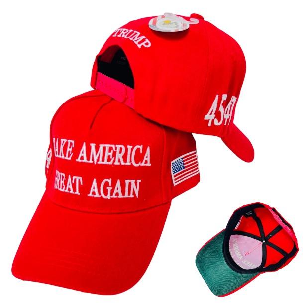 HT1293AS Trump Hat [MAKE AMERICA GREAT AGAIN]45-47 Red Only image