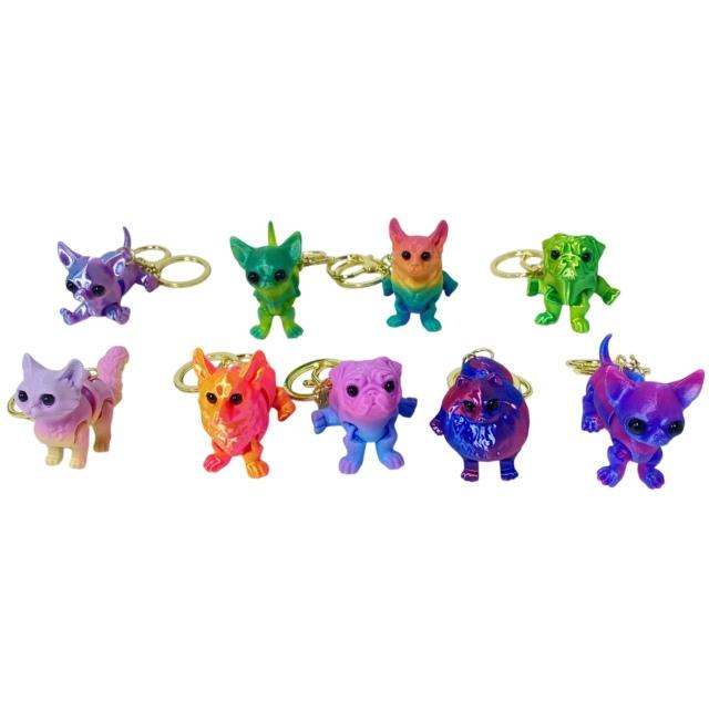 TY1184 3D Printed Model [Cats & Dogs Keychain] 20pc Box image