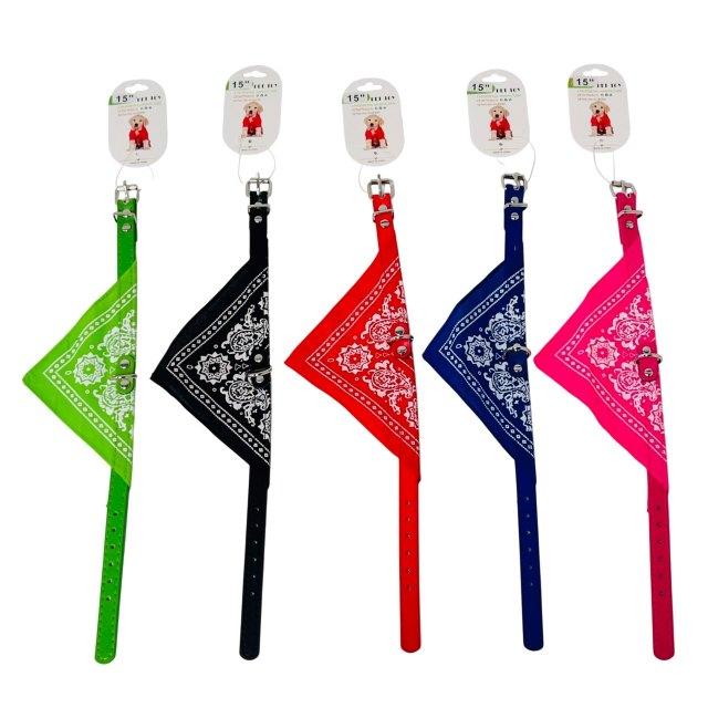 PS91B 15" Small Dog Collar with Bandana image