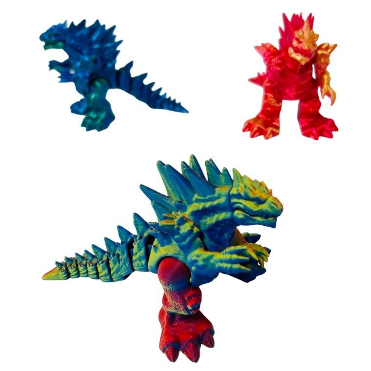 TY1194 3D Printed Model [Godzilla] 3.5"x5" image