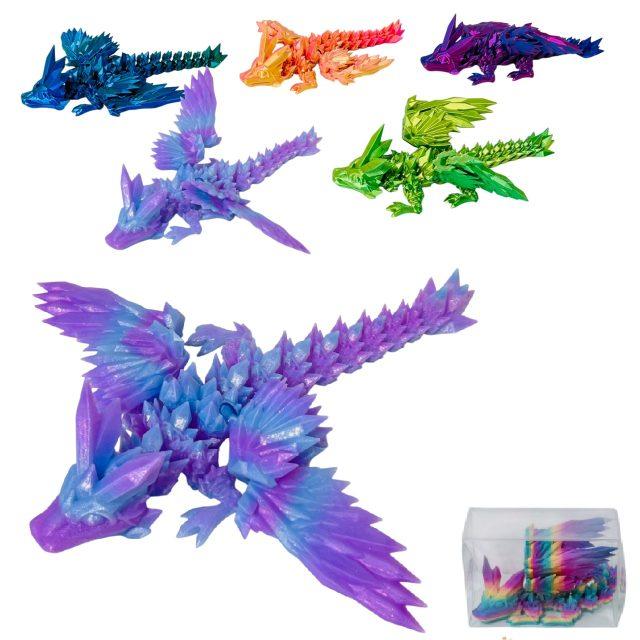 TY1204 3D Printed Model [Large Winged Dragon] 11"x12" image