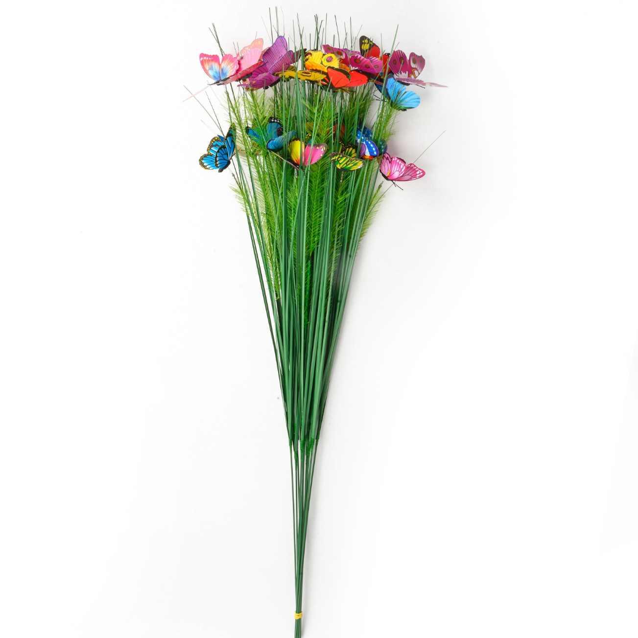 30" Greenery Stalk with Butterflies [6 Stalks per Sleeve] image