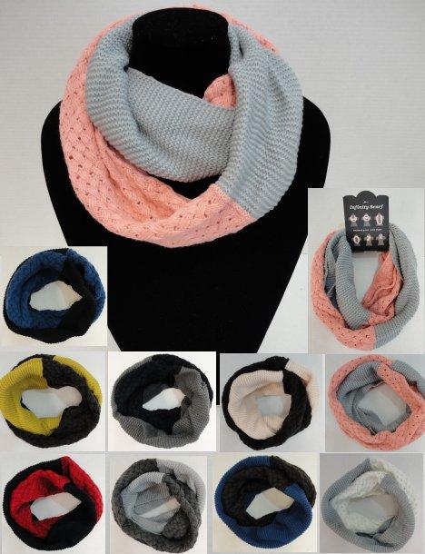 Knitted Infinity Scarf [Basket Weave] image