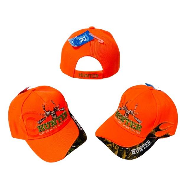 HUNTER Hat--LIVE TO HUNT.HUNT TO LIVE [Target Shadow]-Orange Only image