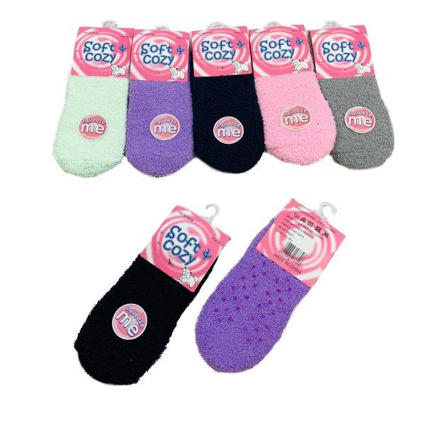 Soft & Cozy Fuzzy Footies [Non-Slip/Solid Color] image
