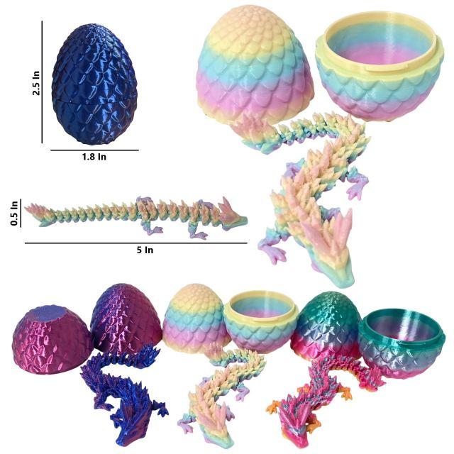 TY1205 3D Printed Model [2.5" Egg with 5" Dragon] image