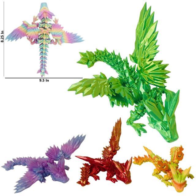 TY1203 3D Printed Model [Large Winged Dragon] 9.5"x8.25" image