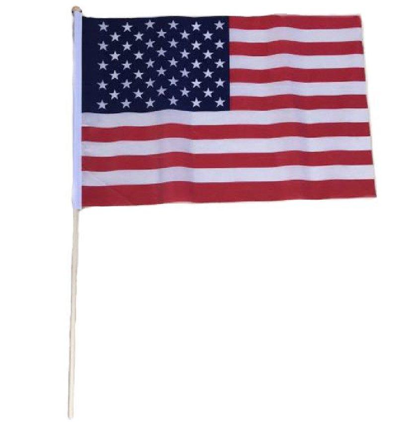 FLAG050 12"x18" Stick Flag [American Flag] image