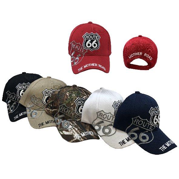 HT2112 Route 66 Ball Cap [Shadow]-The Mother Road image