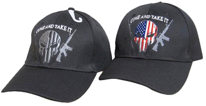 CAP974F Skull Come Take it Rifle Cap image