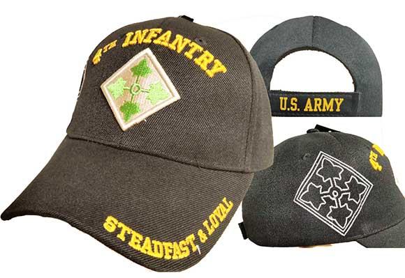 CAP622A** 4th Infantry Logo w/ shadow Cap 3D image