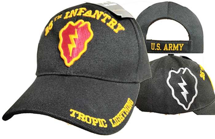 CAP624A **25th Infantry Logo w/ shadow Cap 3D image