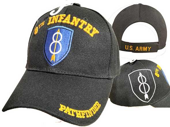 CAP632A** 8th Infantry Logo w/ shadow Cap 3D image