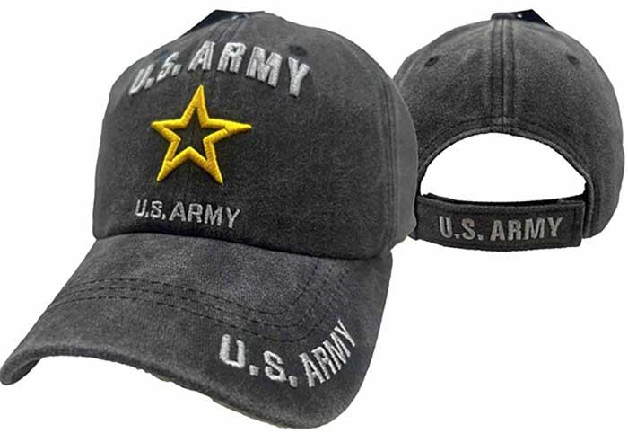 CAP506AB** Army Logo Cap Subdue Bk image