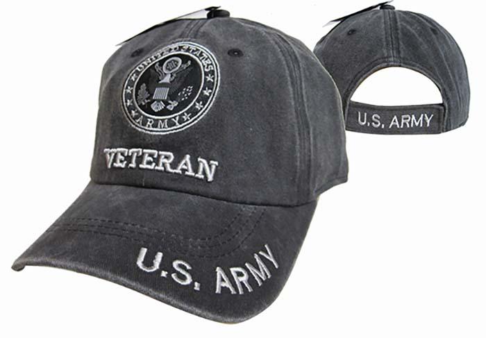 CAP512AB** Army Emblem Veteran Subdue Cap BK image