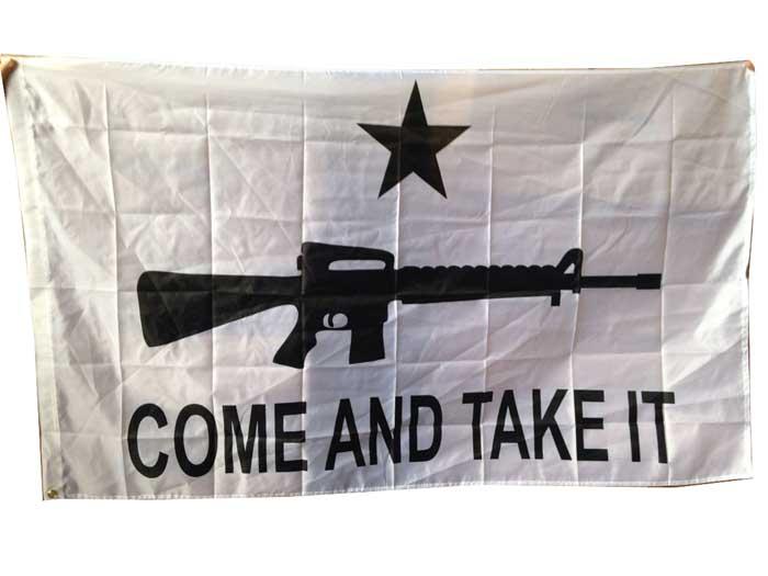 FLG974 Come and take it Rifle Flag image