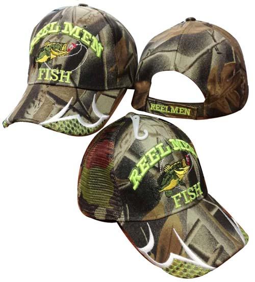 CAP932A Reel men Fish cap 3c image