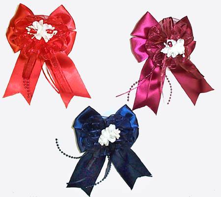 Hair Accessories   Hand-Made  Hair bows   -  Holiday/Dark  Colors image