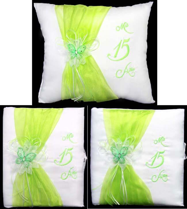 "Quincenera" 3Pc Matching Sets - Lime Green Color image