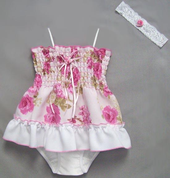 Girls 3Pc Sundresses - Floral Prints. Infant Sizes image