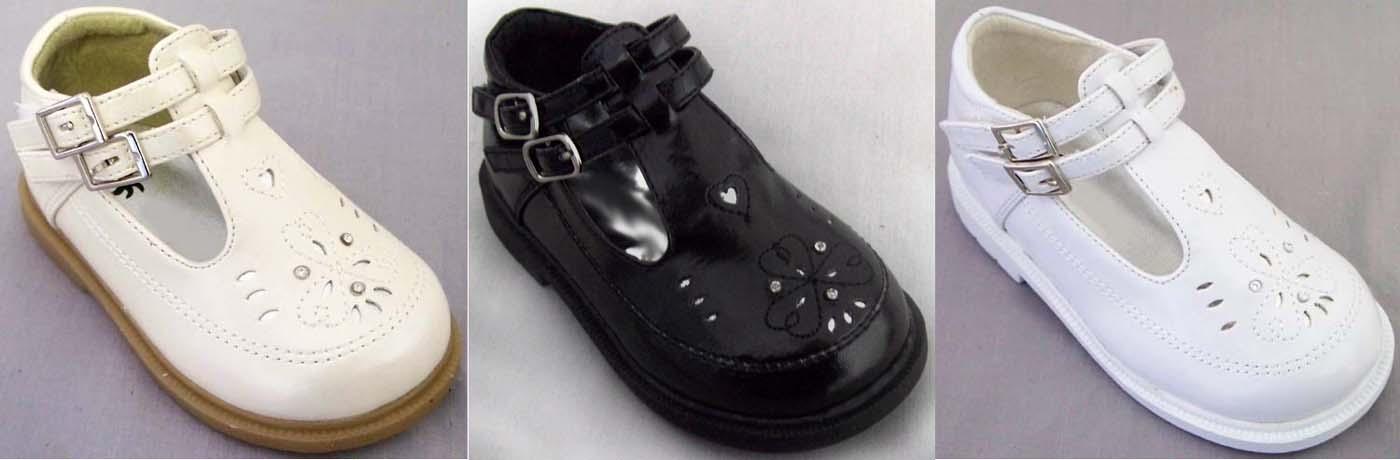 Girls Shoes With Rhinestones - Baby Sizes (Sizes: 1-8) image