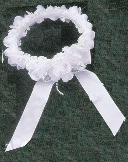 Hair Accessories  Floral Crowns With Beads  - White Color image