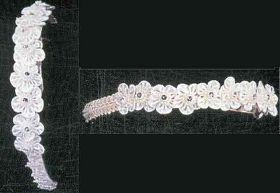 Embellished Headbands   - White Color  ( # JG058) image