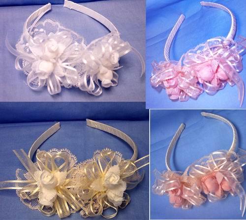 Hair Accessories  Headbands With Flowers And Lace image