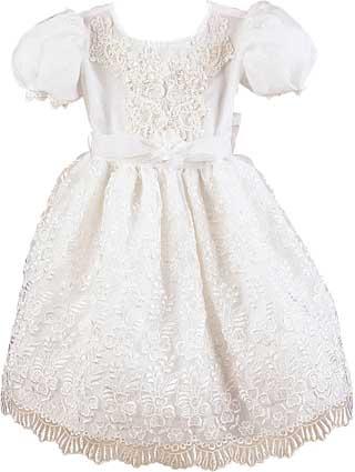 "Rohana" Girls  White Pageant  Dresses.  Sizes: 1-6 image
