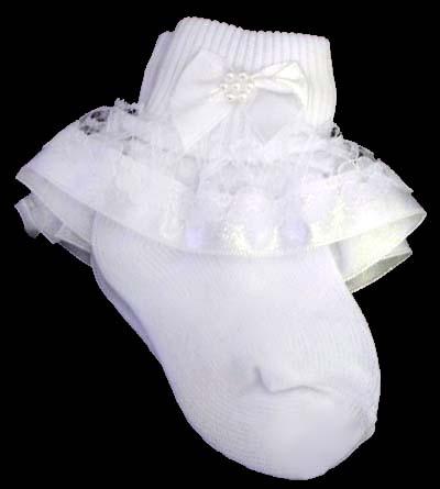 Socks Baby Designer Style Fancy Socks - White ( # M983-I) image