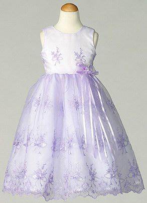 "Princess" Sleeveless  Girls White Pageant  Dress - ( Sizes: 2-6) image