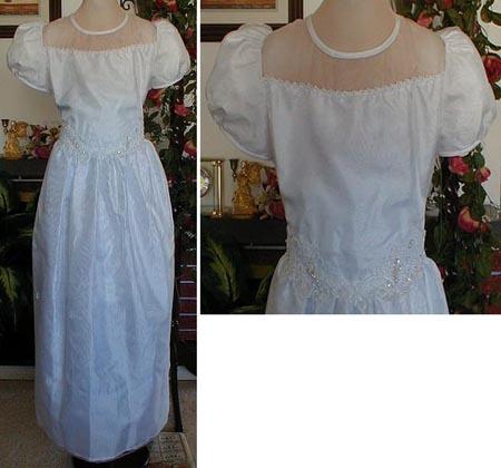 "Fiorina"  Long White Dresses  - Sizes: 8 Thru 16 image