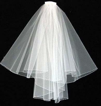 White Bridal - Communion Veil   ( # V0289W1-10) image