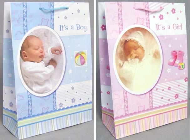 Gift Bags  - It's A Boy * It's A Girl.  (Size: Medium) image