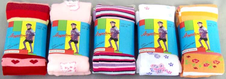 "Angelina" Girls Fashion Winter Tights  - In Prints  ( # C-003) image