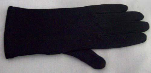 Womens  Cotton  Gloves - Black Color - Wrist Length ( # 2100-2BL) image
